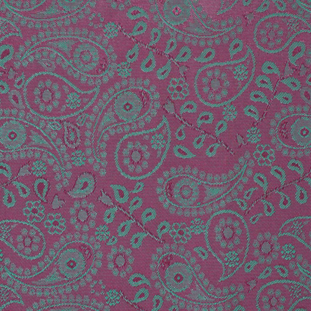 Preview: Futterstoff Paisley Viskosemix beere grün
